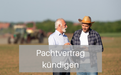 Pachtvertrag kündigen: Die wichtigsten Regelungen