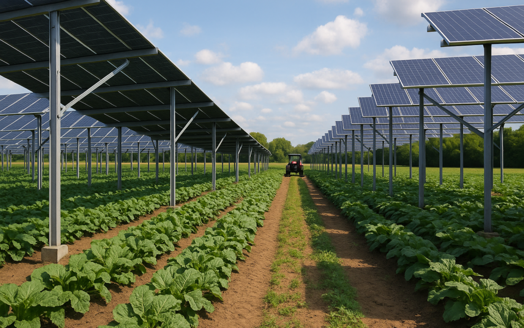 Agri Photovoltaik Anlage in Hochständerbauweise